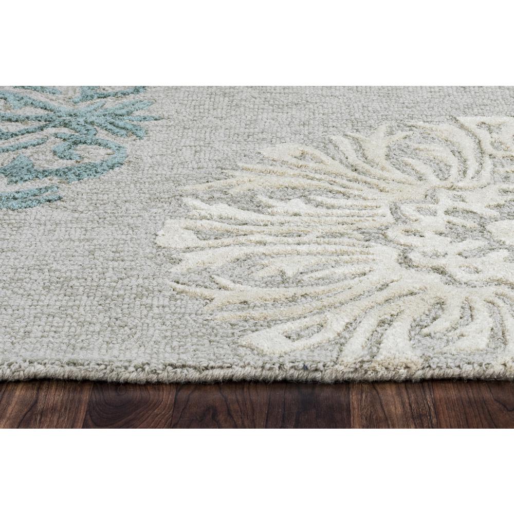Charming Blue 3' x 5' Hand-Tufted Rug- CM1003. Picture 5
