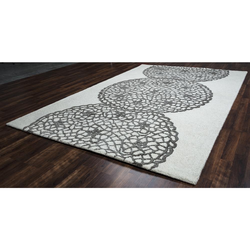 Charming Gray 3' x 5' Hand-Tufted Rug- CM1005. Picture 1