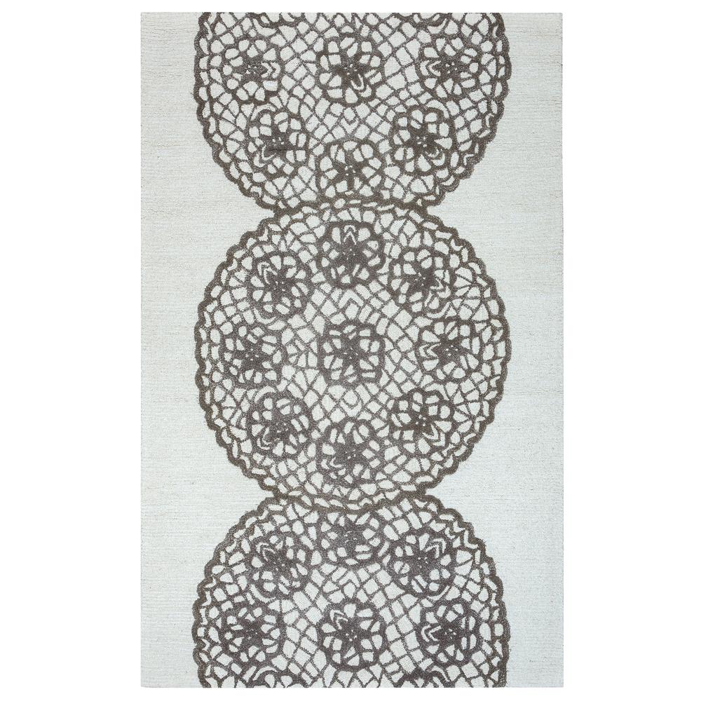 Charming Gray 3' x 5' Hand-Tufted Rug- CM1005. Picture 12