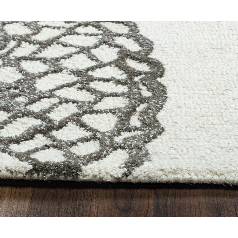 Charming Gray 3' x 5' Hand-Tufted Rug- CM1005. Picture 5