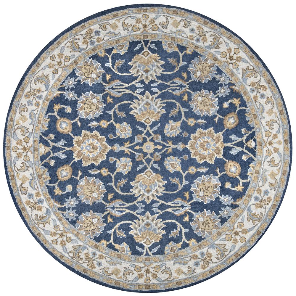 Crypt Blue 3' x 5' Hand-Tufted Rug- CY1004. Picture 6
