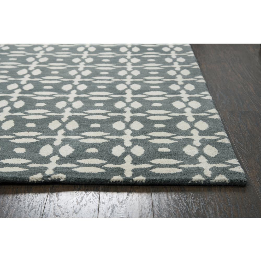 Holland Gray 3' x 5' Hand-Tufted Rug- HO1001. Picture 1
