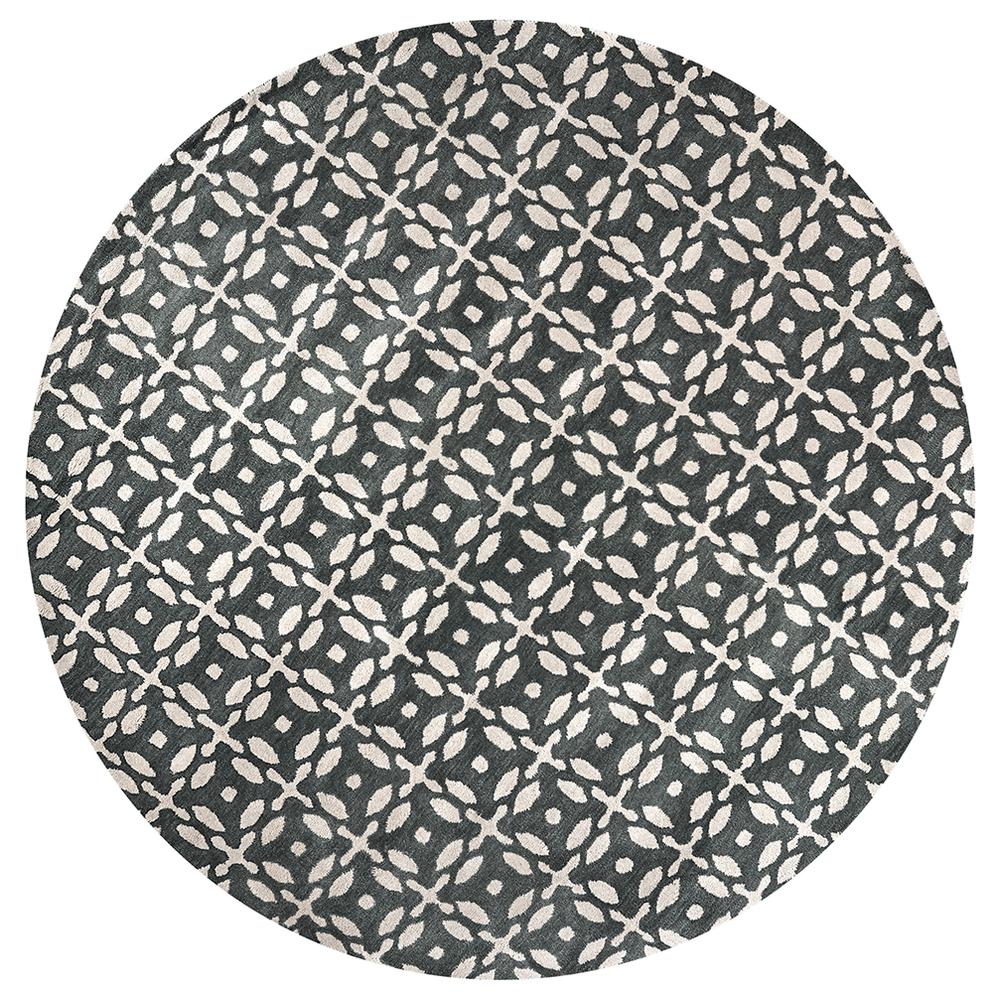 Holland Gray 3' x 5' Hand-Tufted Rug- HO1001. Picture 13