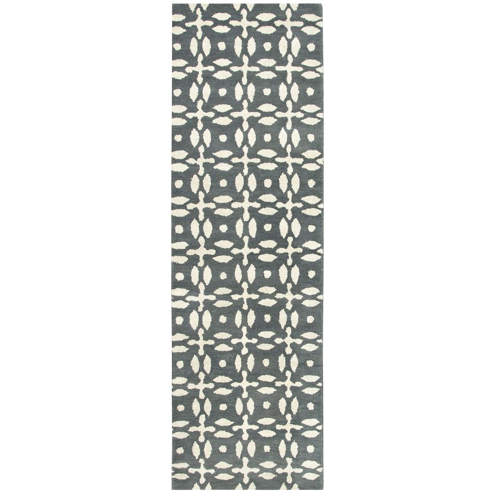 Holland Gray 3' x 5' Hand-Tufted Rug- HO1001. Picture 14