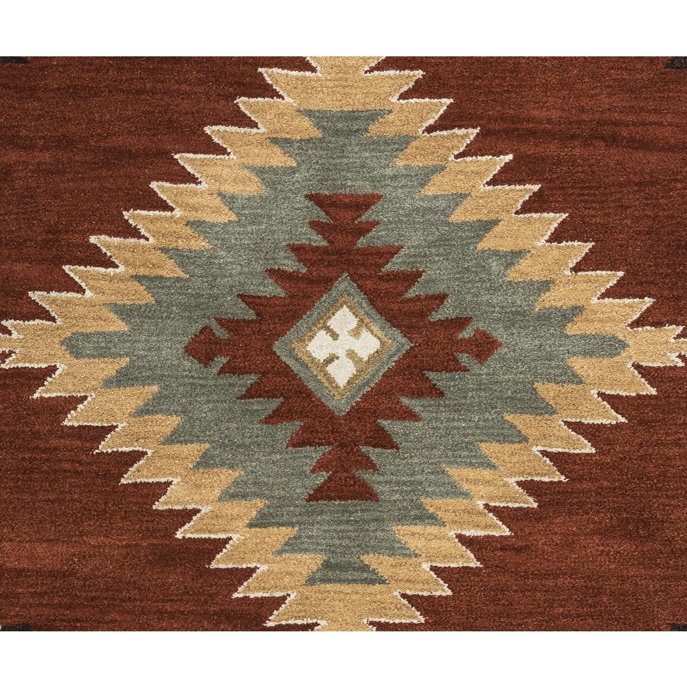 Ryder Red 3' x 5' Hand-Tufted Rug- RY1000. Picture 2