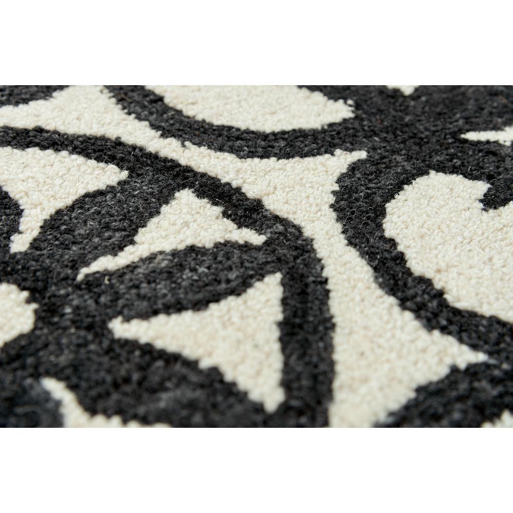 Hand Tufted Cut & Loop Pile Wool/ Recycled Polyester Rug, 7'6" x 9'6". Picture 8