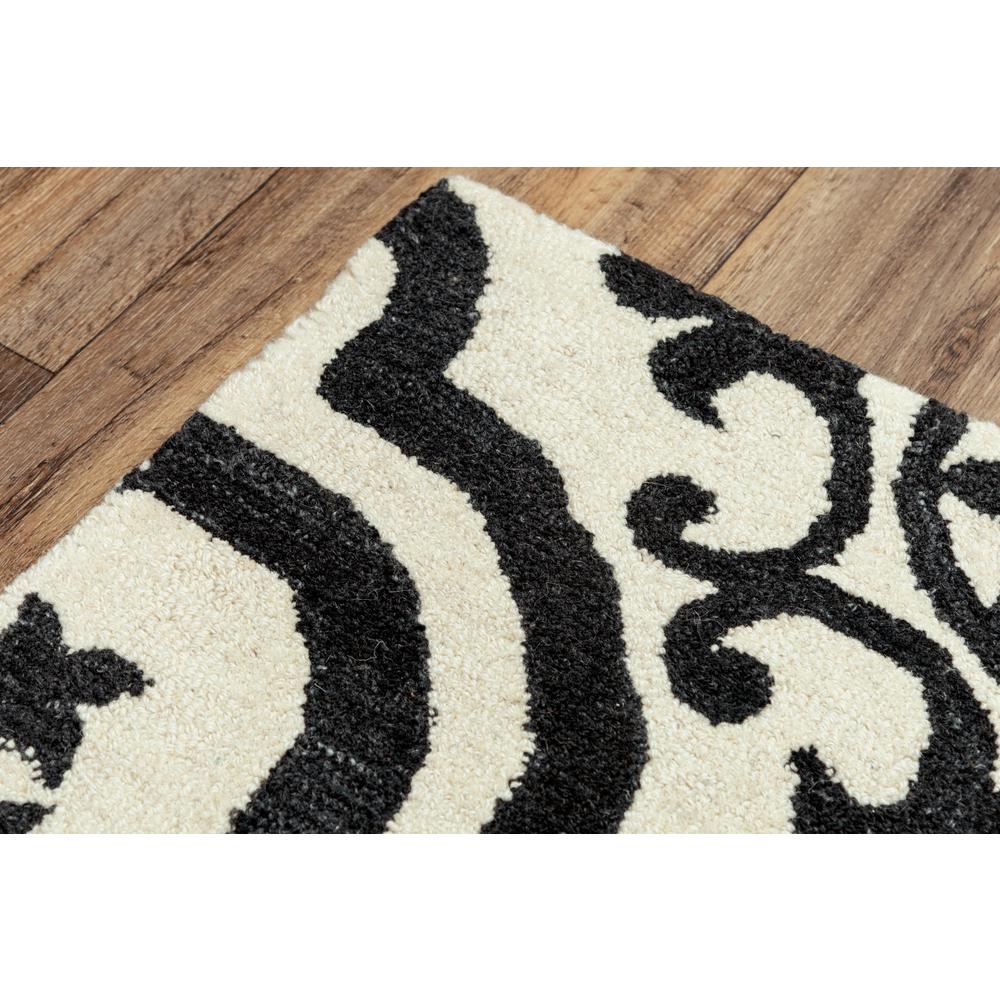 Hand Tufted Cut & Loop Pile Wool/ Recycled Polyester Rug, 7'6" x 9'6". Picture 3