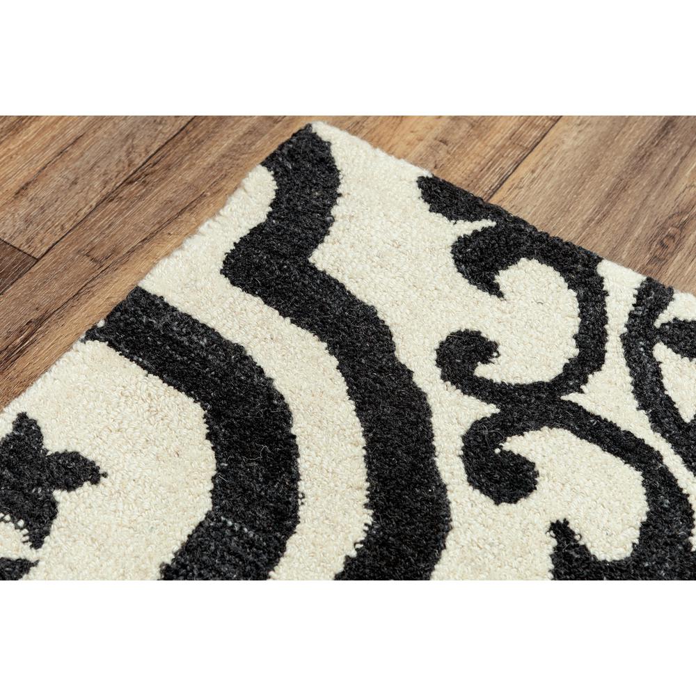 Hand Tufted Cut & Loop Pile Wool/ Recycled Polyester Rug, 7'6" x 9'6". Picture 9