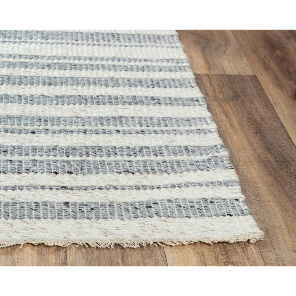 Hand Woven Flat Weave Pile Wool/ Polyester Rug, 7'6" x 9'6". Picture 3