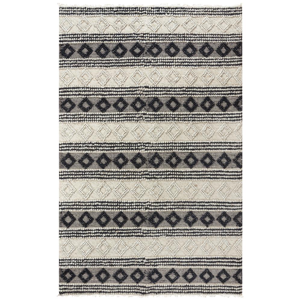 Hand Woven Flat Weave Pile Wool/ Polyester Rug, 7'6" x 9'6". Picture 12