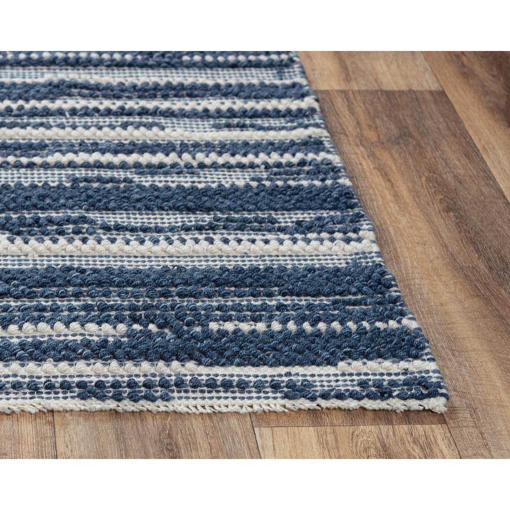 Hand Woven Flat Weave Pile Wool/ Polyester Rug, 7'6" x 9'6". Picture 9