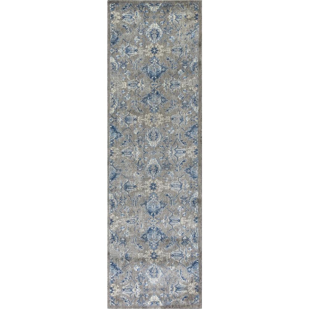 Hybrid Cut Pile Wool Rug, 2'6" x 8'. Picture 1