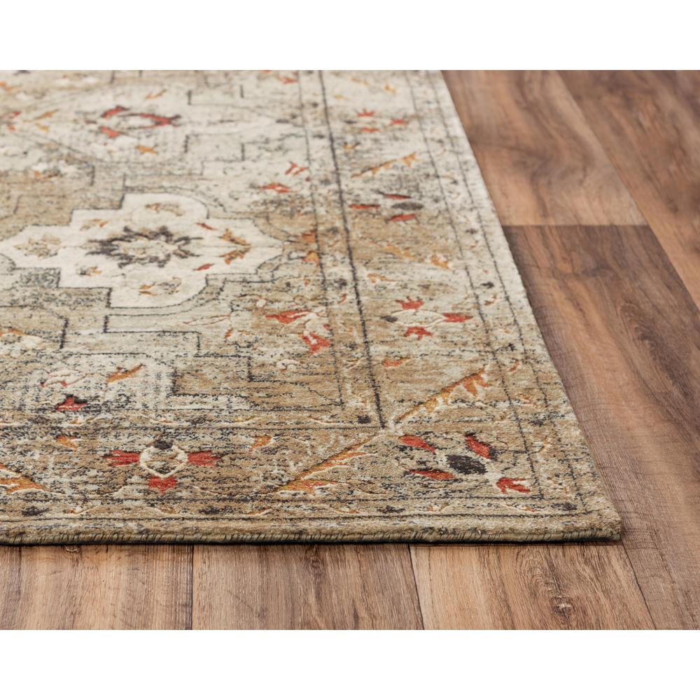 Hybrid Cut Pile Wool/ Tencel Rug, 5' x 8'. Picture 3