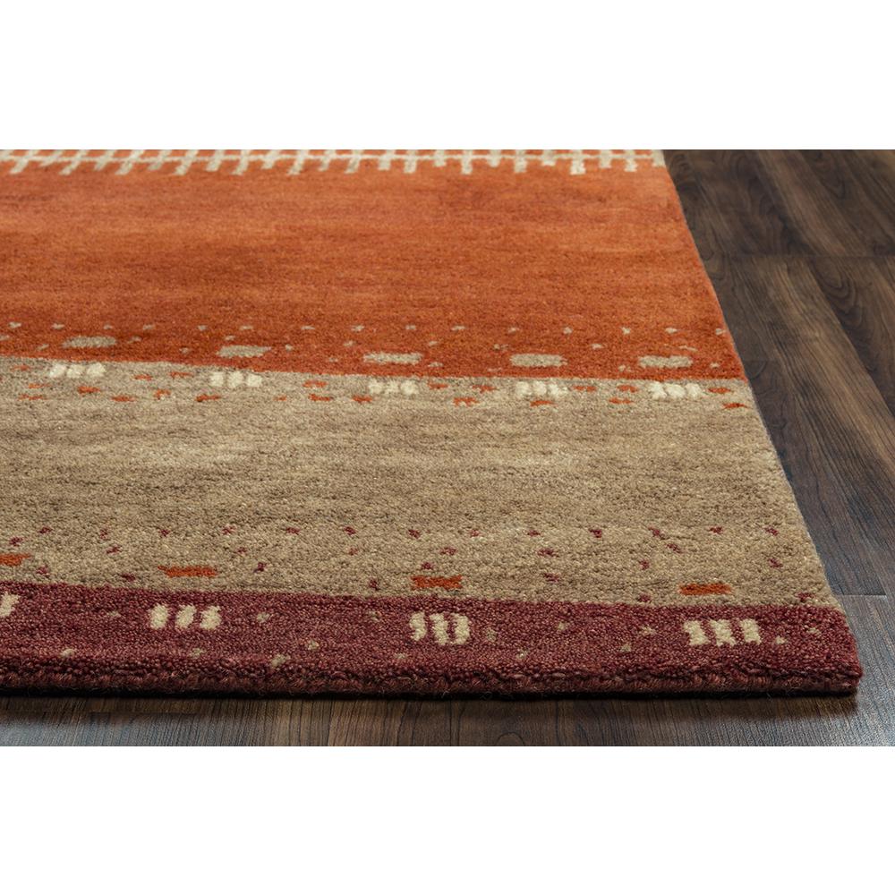 Hand Tufted Cut Pile Wool Rug, 5' x 8'. Picture 6