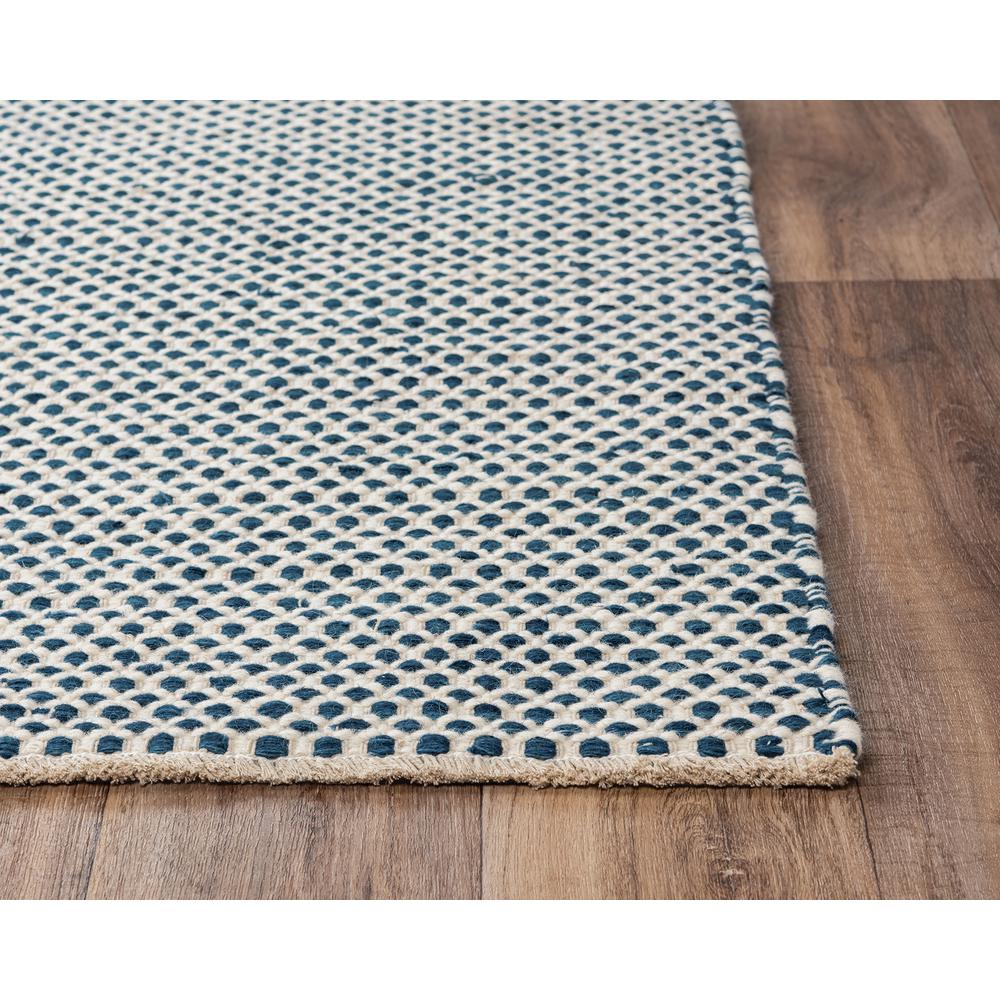 Hand Woven Loop Pile Wool Rug, 7'6" x 9'6". Picture 9