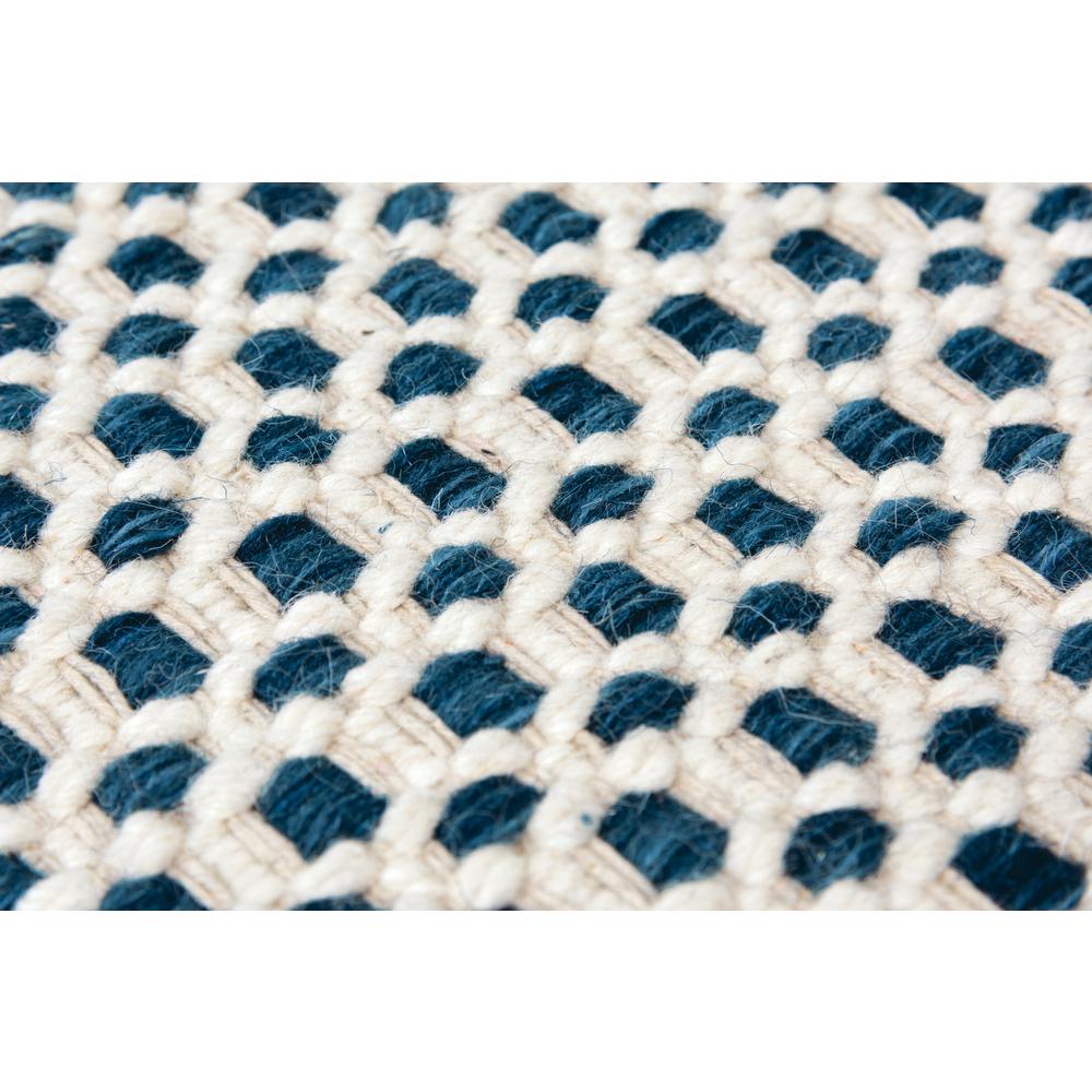 Hand Woven Loop Pile Wool Rug, 7'6" x 9'6". Picture 3