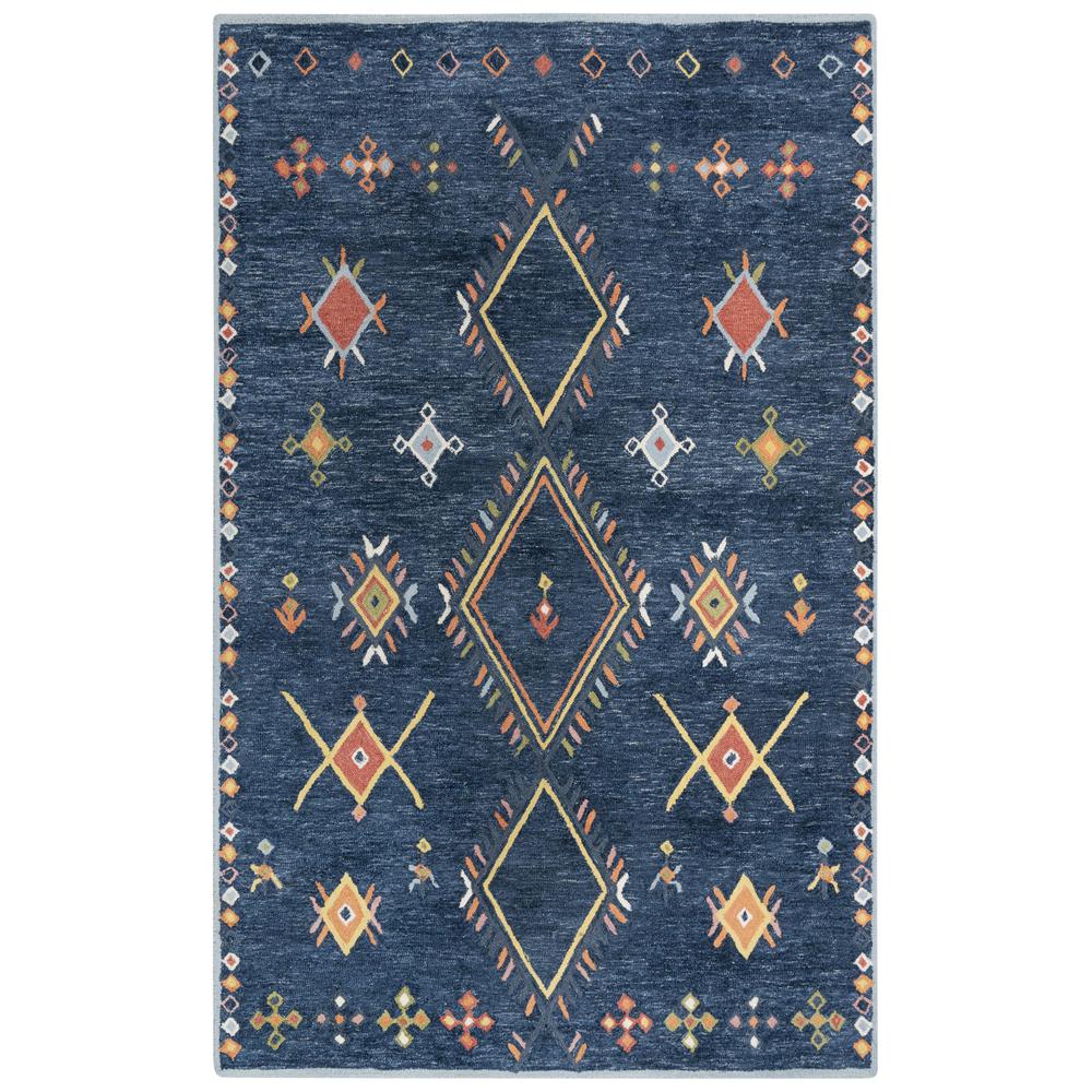 Hand Tufted Loop Pile Wool/ Polyester Internet Rug , 7'9" x 9'9". Picture 1