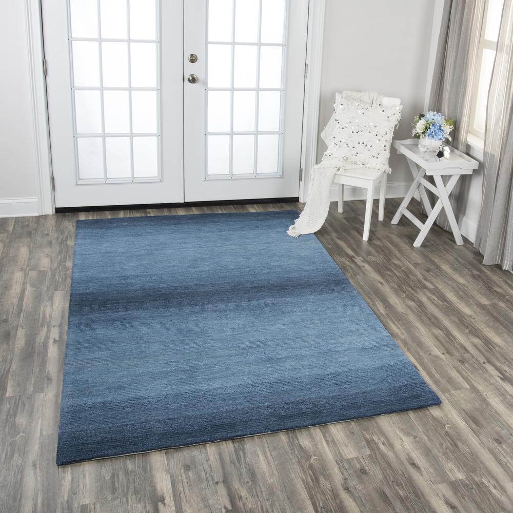 Ascension Blue 5' x 8' Hand-Tufted Rug- AS1004. Picture 6