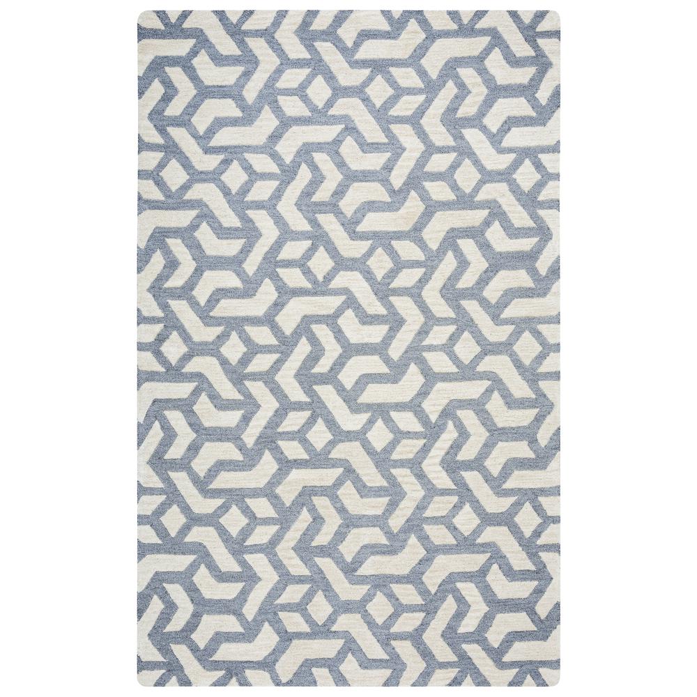 Berlin Neutral 8' x 10' Hand-Tufted Rug- BN1006. Picture 4