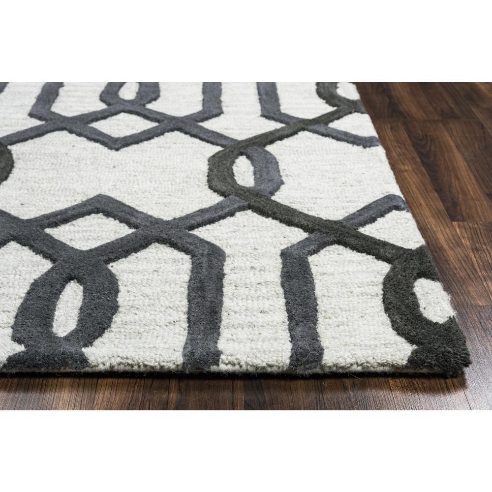 Berlin Gray 10' x 14' Hand-Tufted Rug- BN1008. Picture 2