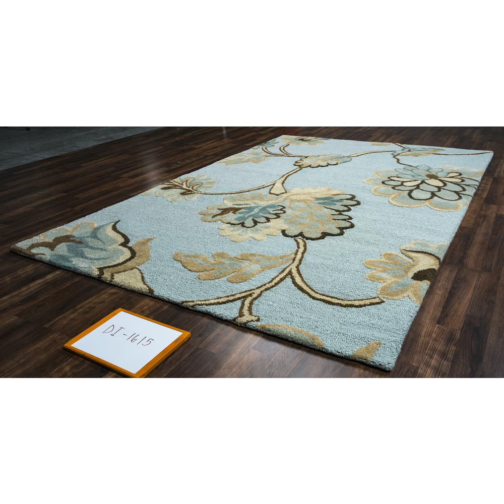 Charming Blue 8' x 10' Hand-Tufted Rug- CM1002. Picture 9