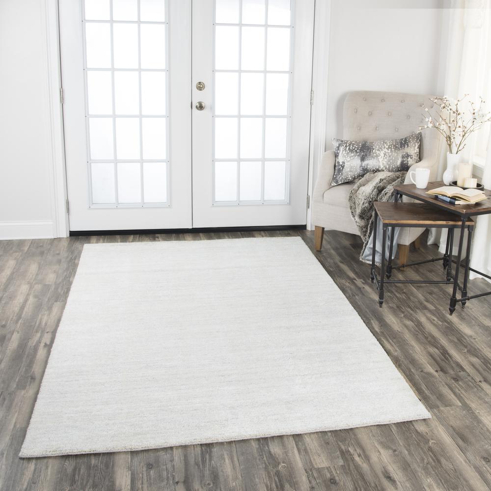 Demure Gray 8' x 10' Hand-Loomed Rug- DE1003. Picture 6