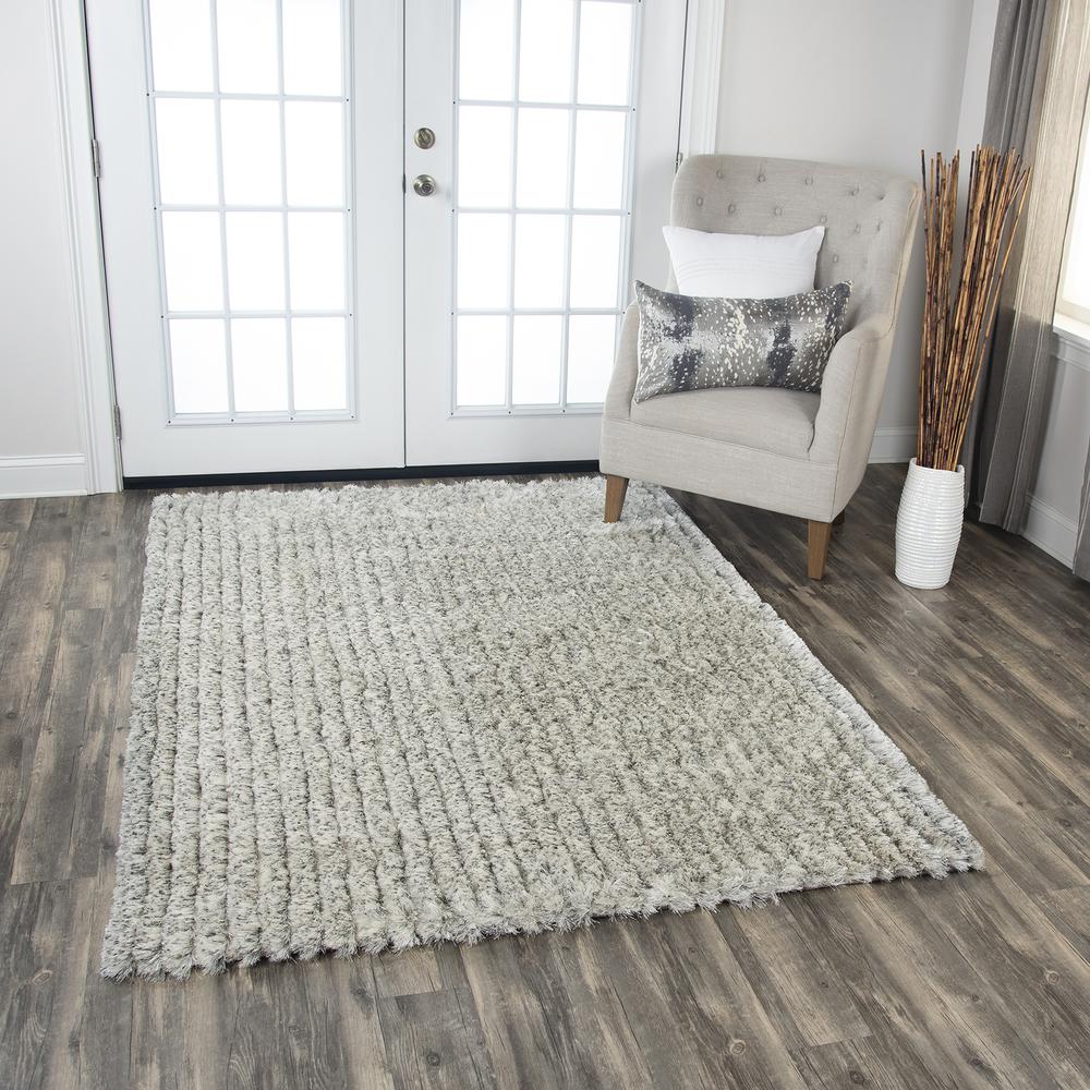 Eclipse Neutral 5'X7'6" Tufted Rug- EC1001. Picture 10