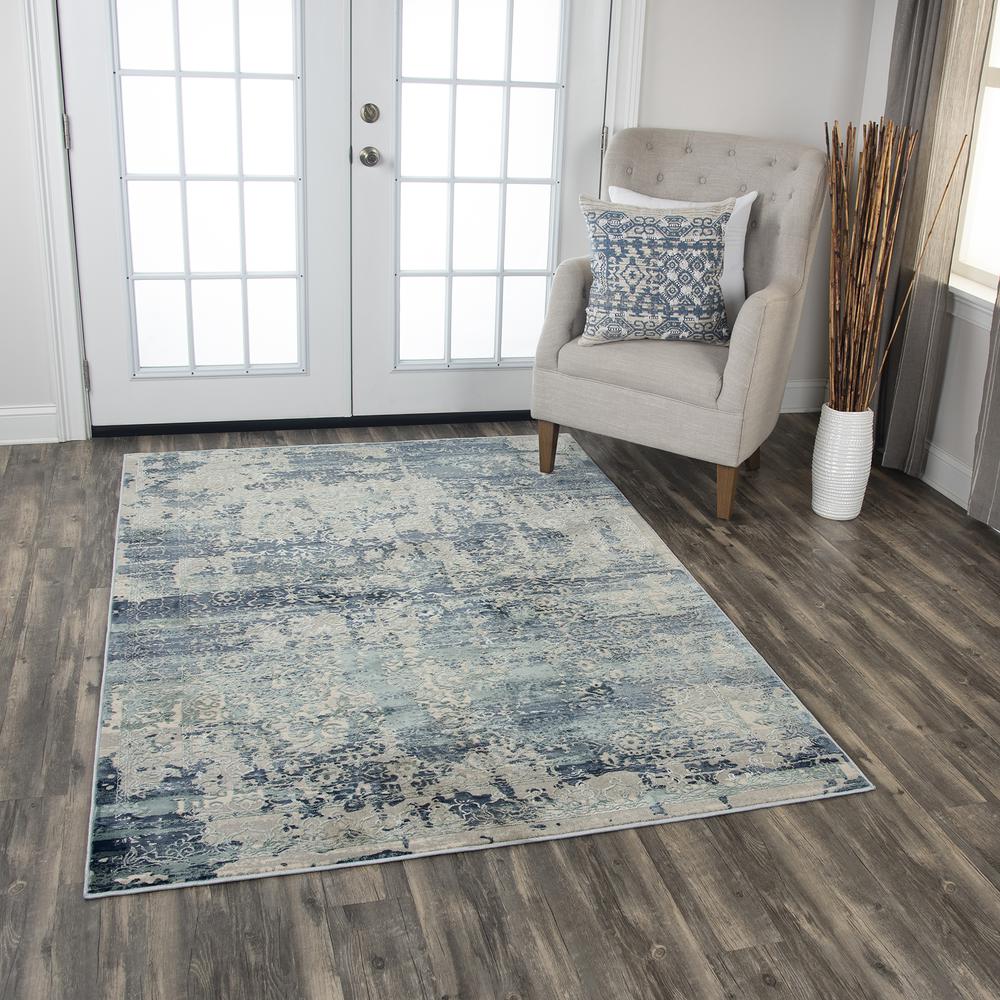 Glamour Gray 7'10"x9'10" Power-Loomed Rug- GM1005. Picture 13