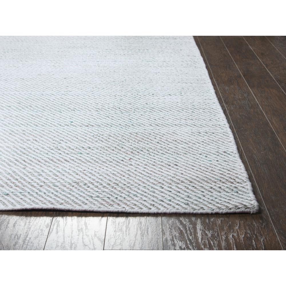 Hand Woven Flat Weave Pile Jute/ Wool Rug, 5' x 8'. Picture 3