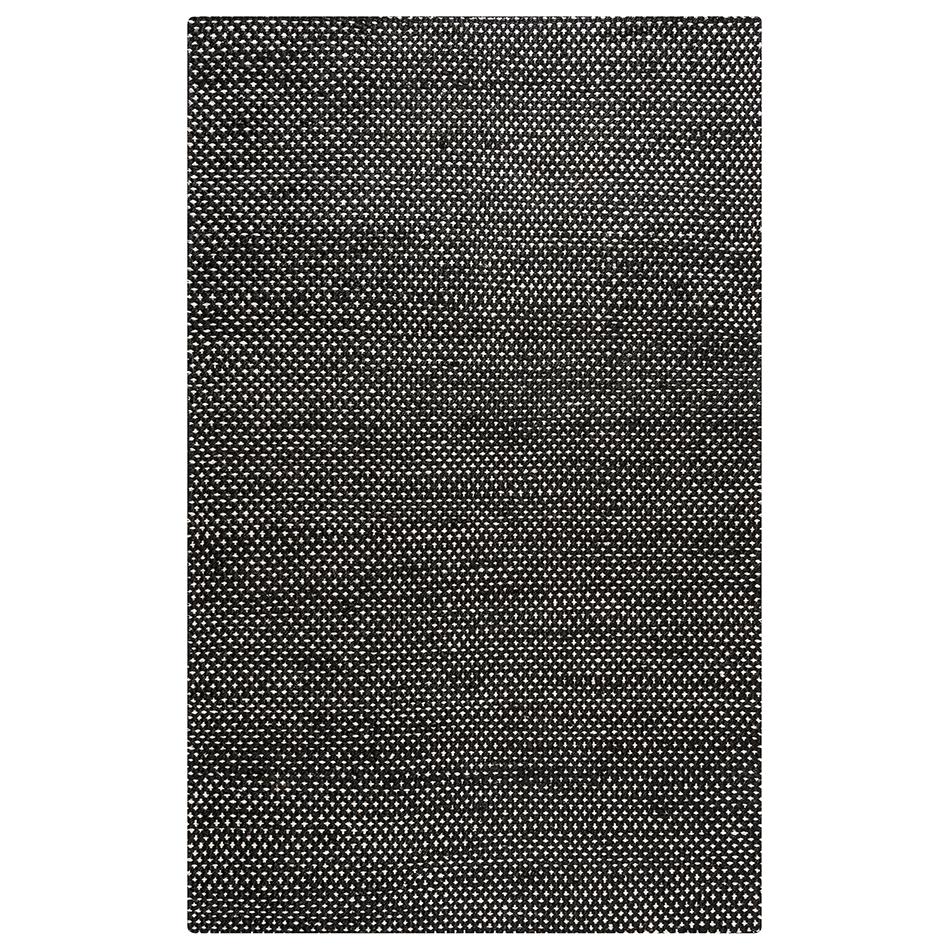 Hand Woven Flat Weave Pile Jute/ Wool Rug, 5' x 8'. Picture 11