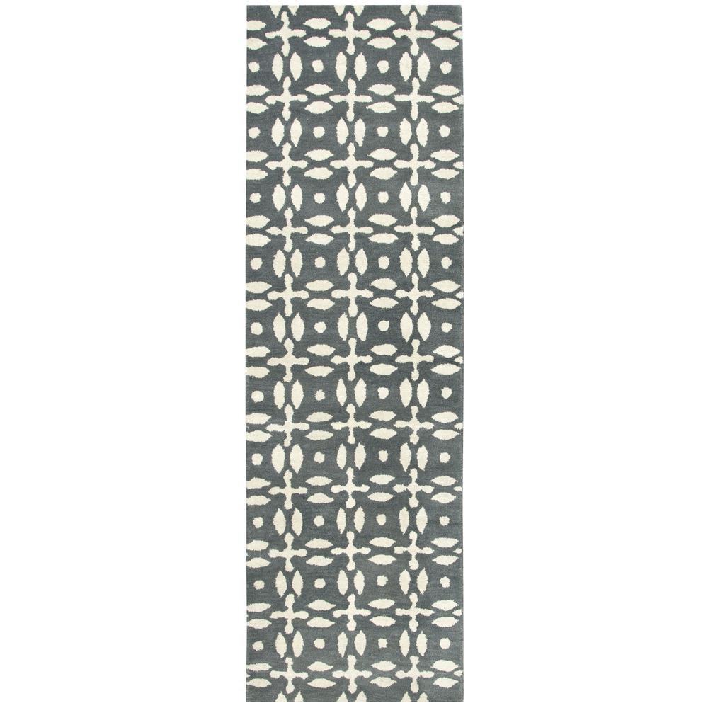 Holland Gray 10' x 14' Hand-Tufted Rug- HO1001. Picture 7