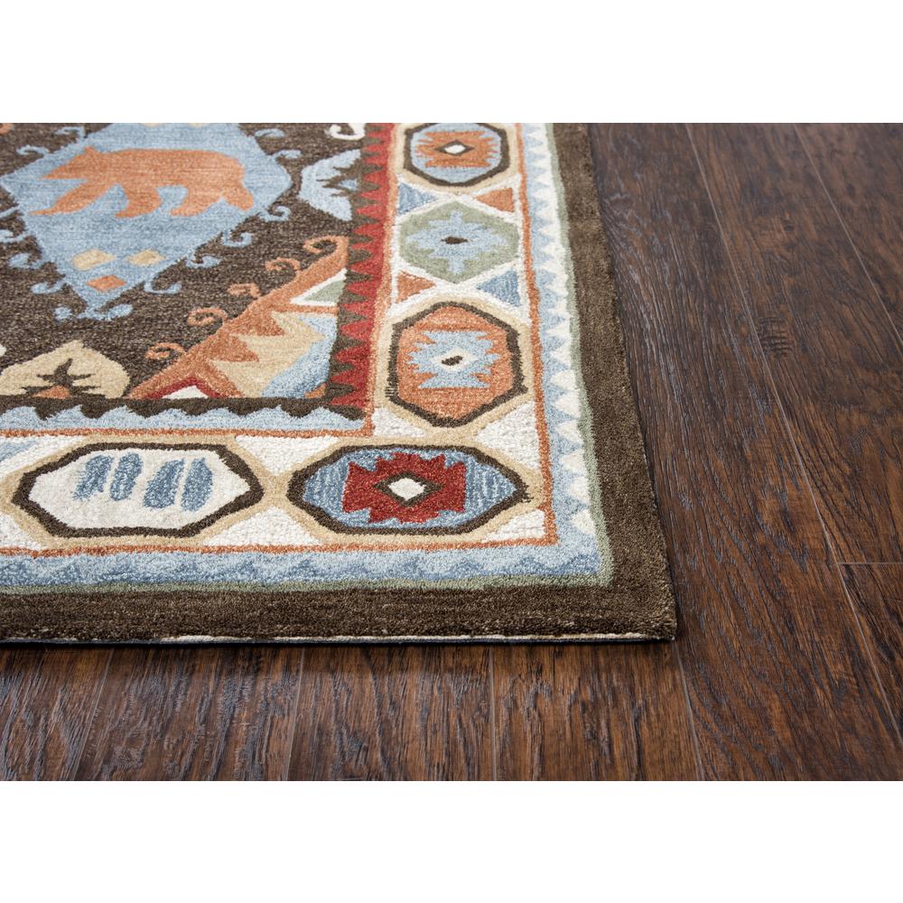 Itasca Brown 5' x 8' Hand-Tufted Rug- IT1001. Picture 1