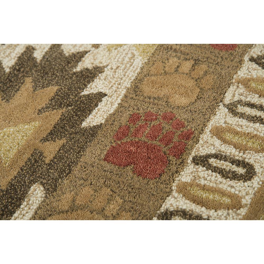 Itasca Brown 5' x 8' Hand-Tufted Rug- IT1004. Picture 9