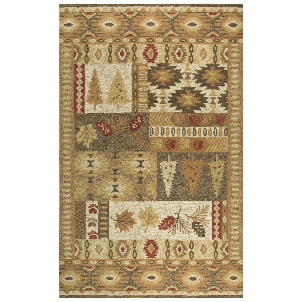 Itasca Brown 5' x 8' Hand-Tufted Rug- IT1004. Picture 10