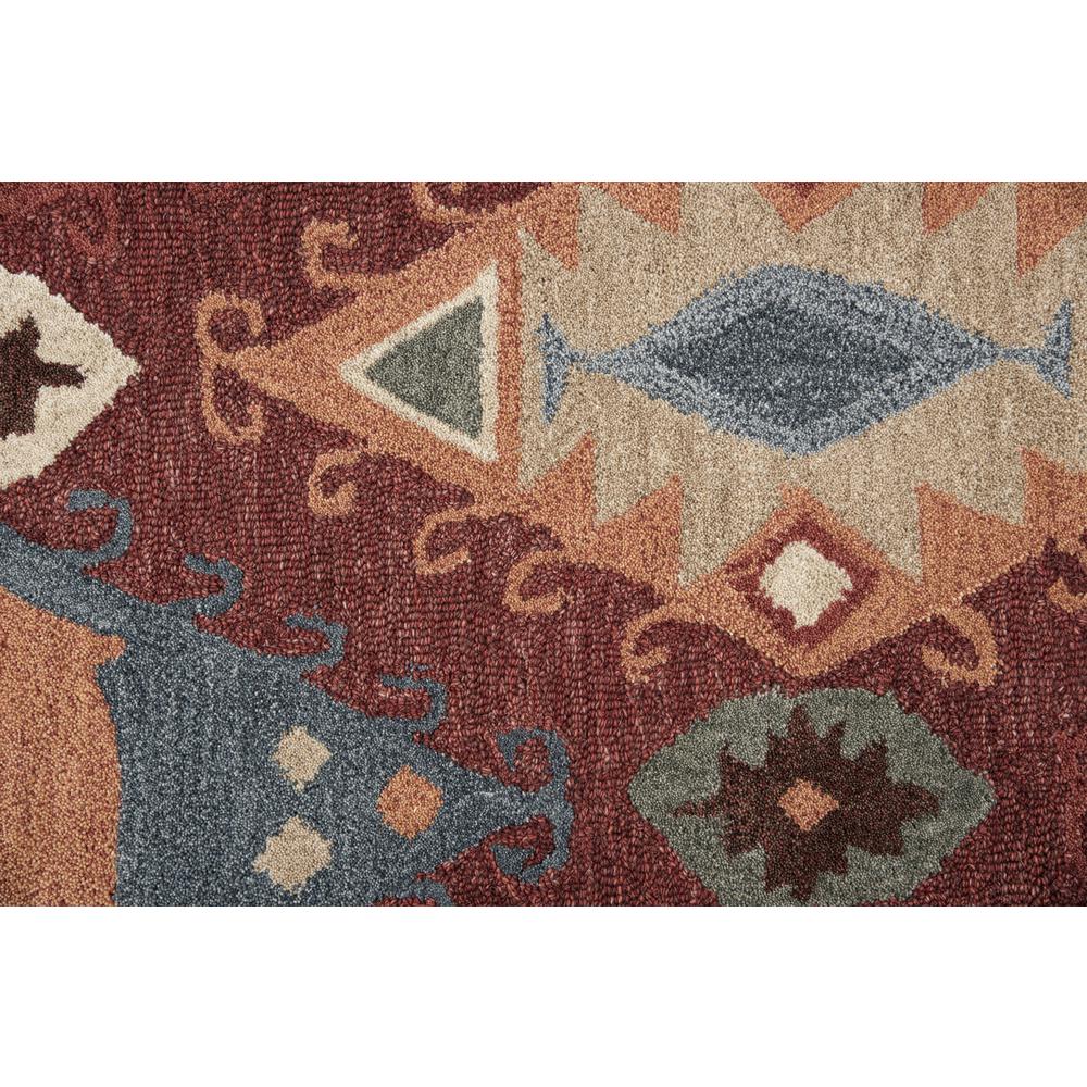 Itasca Red 5' x 8' Hand-Tufted Rug- IT1005. Picture 2