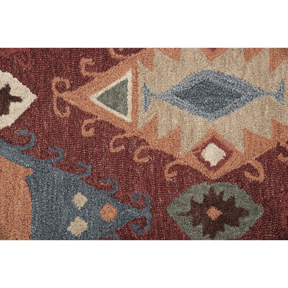 Itasca Red 5' x 8' Hand-Tufted Rug- IT1005. Picture 8