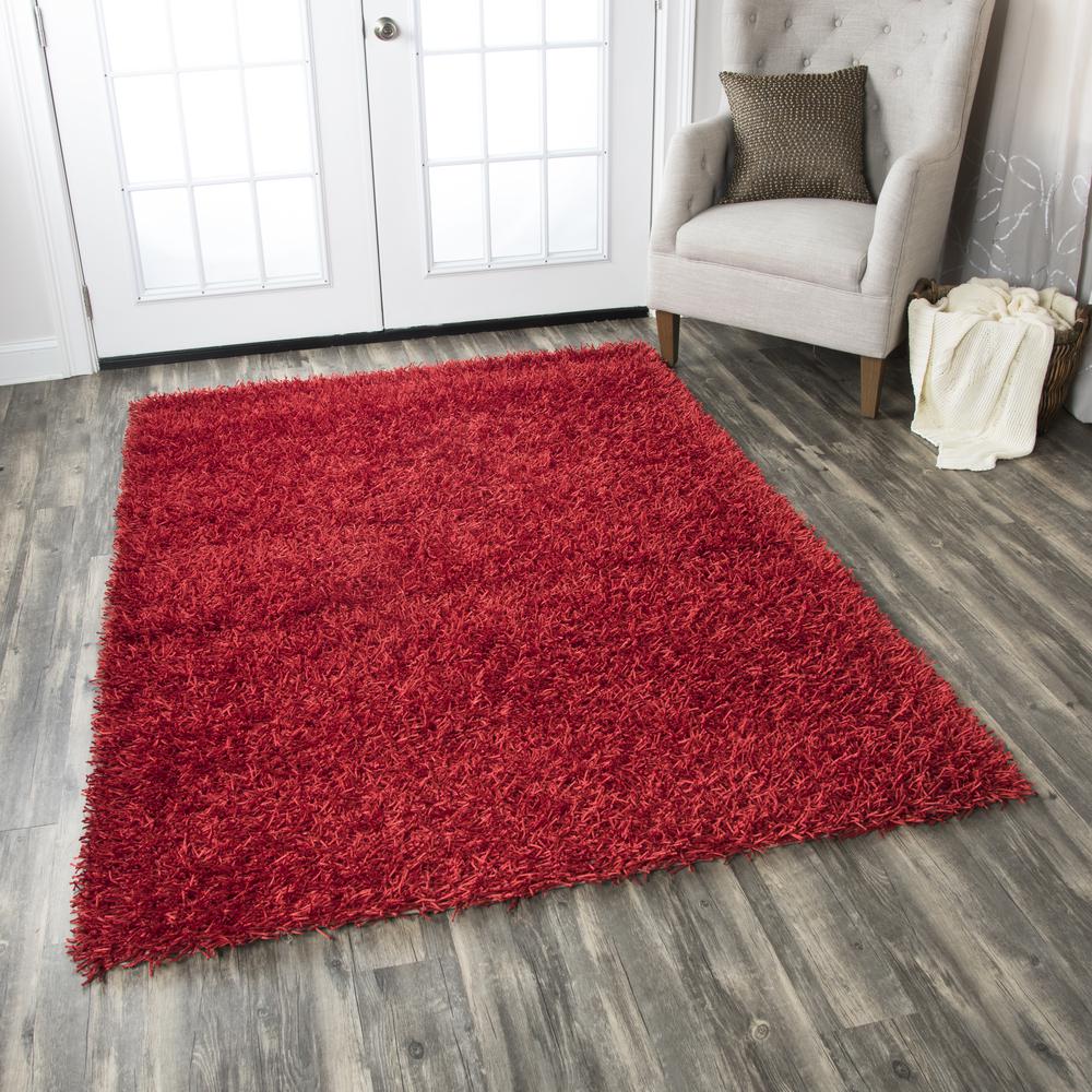 Kempton Red 8' x 10' Tufted Rug- KM2310. Picture 5