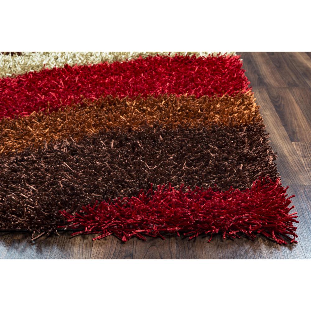 Kempton Red 5' x 7' Tufted Rug- KM2322. Picture 3