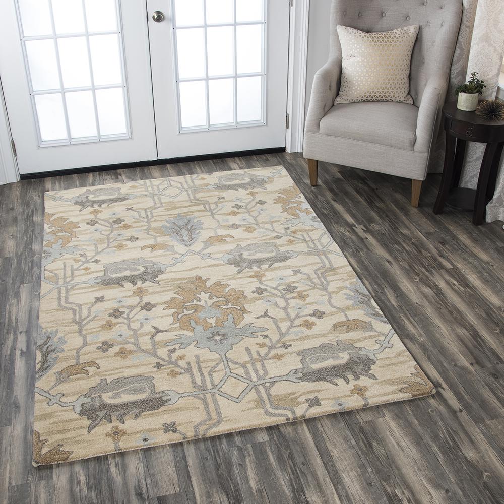 Liberty Neutral 8' x 10' Hand-Tufted Rug- LB1007. Picture 11