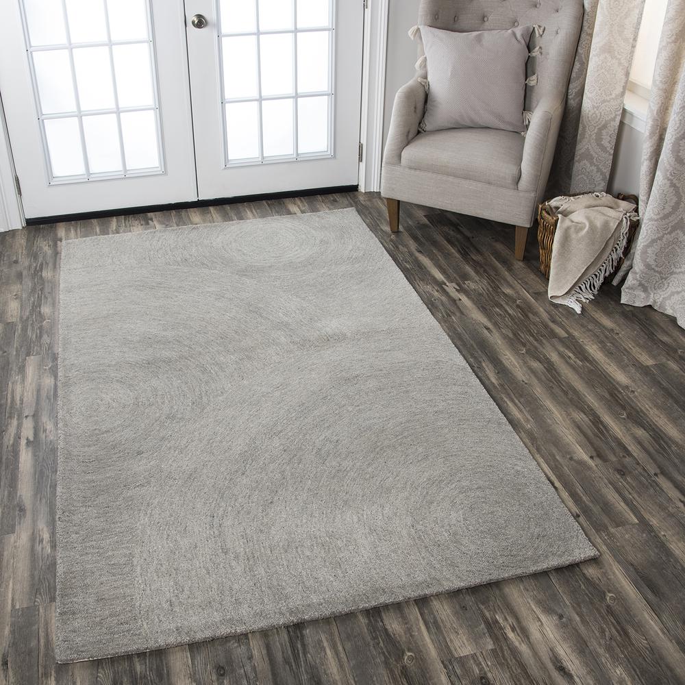 London Gray 8' x 10' Hand-Tufted Rug- LD1014. Picture 11