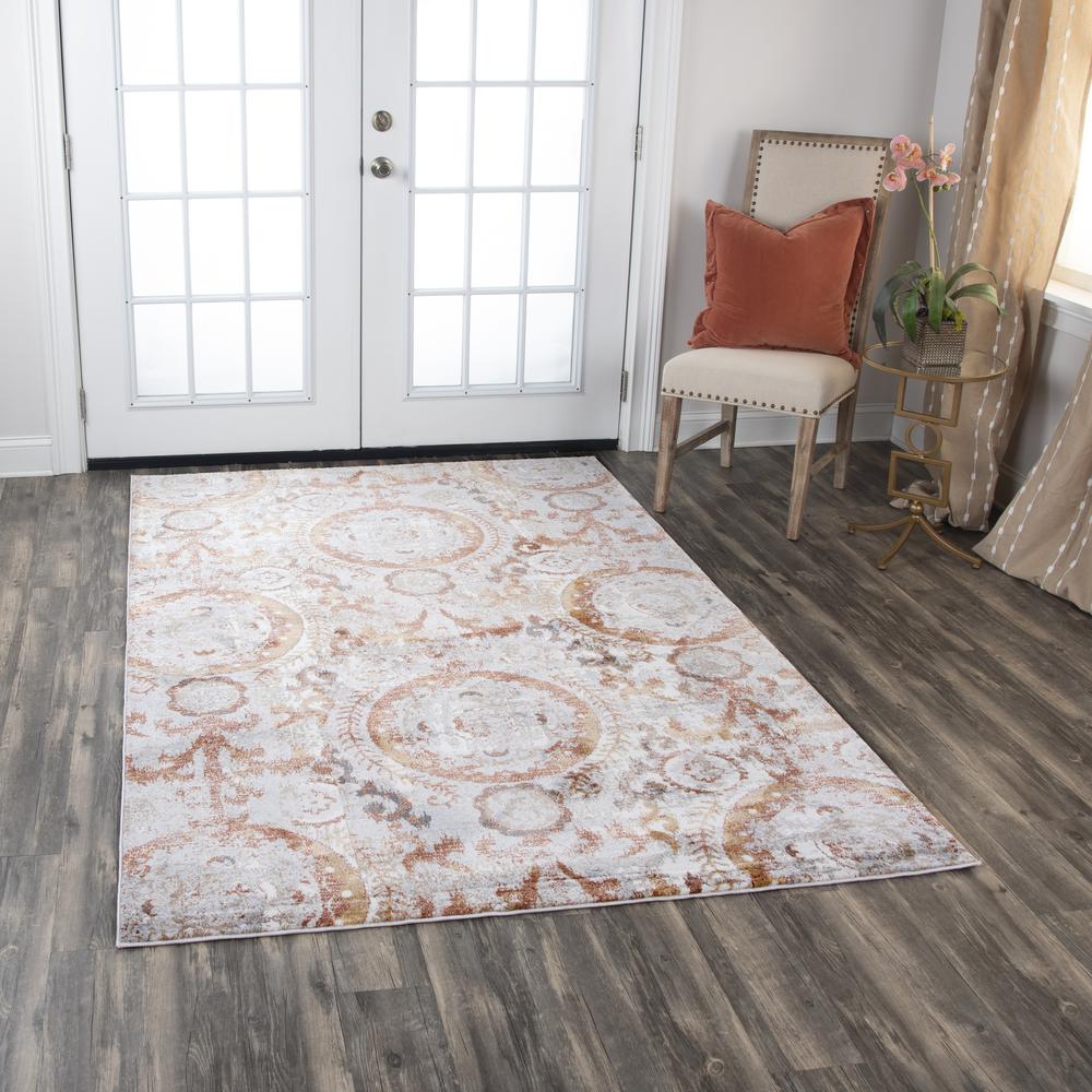 Lavish Neutral 7'10"x9'10" Power-Loomed Rug- LVS109. Picture 6