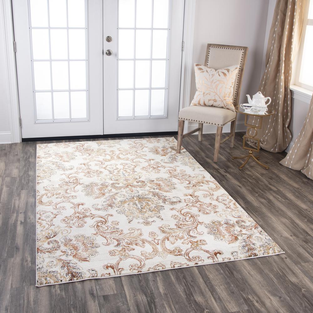 Lavish Neutral 7'10"x9'10" Power-Loomed Rug- LVS110. Picture 6