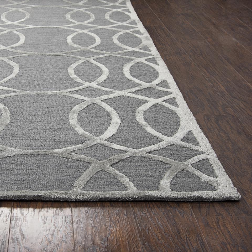 Madison Gray 8' x 10' Hand-Tufted Rug- MI1008. Picture 6