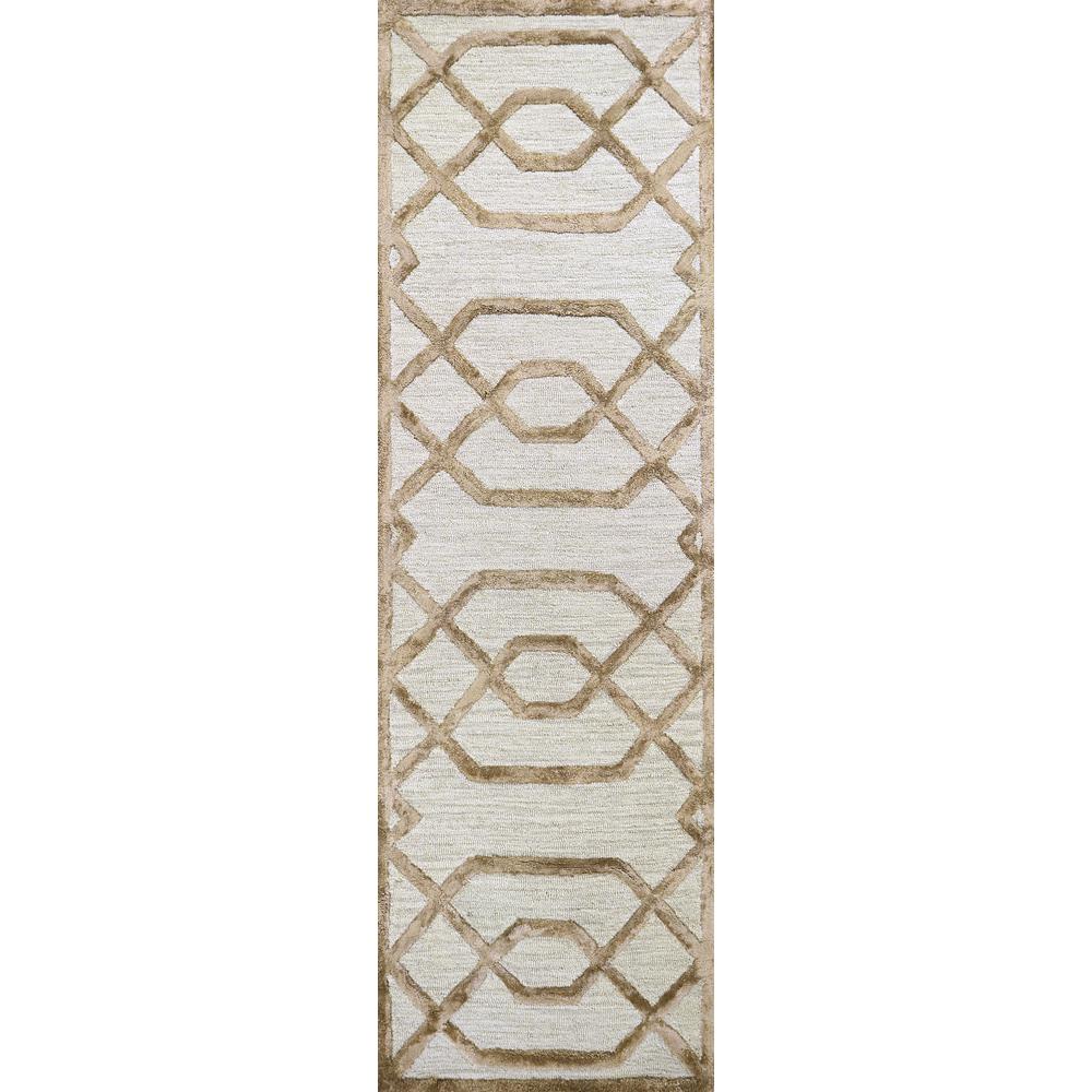 Madison Neutral 8' x 10' Hand-Tufted Rug- MI1012. Picture 7