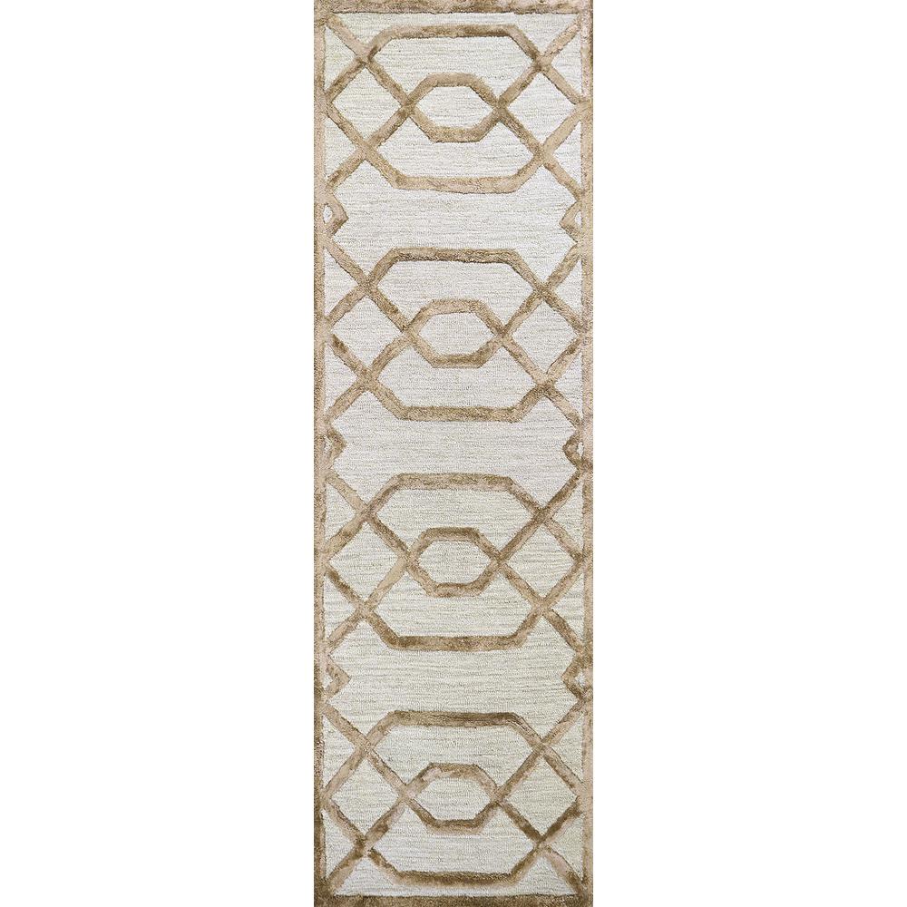 Madison Neutral 8' x 10' Hand-Tufted Rug- MI1012. Picture 14