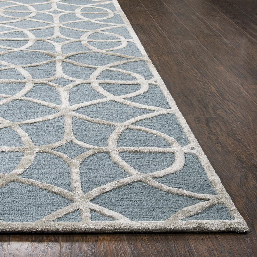Madison Blue 8' x 10' Hand-Tufted Rug- MI1014. Picture 6