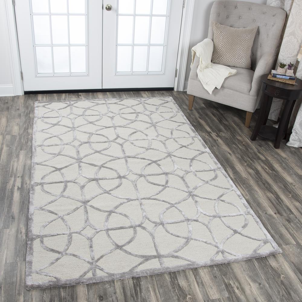 Madison Neutral 8' x 10' Hand-Tufted Rug- MI1015. Picture 6