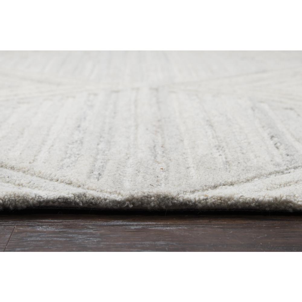 Hand Tufted Cut & Loop Pile Wool Rug, 2'6" x 8'. Picture 4