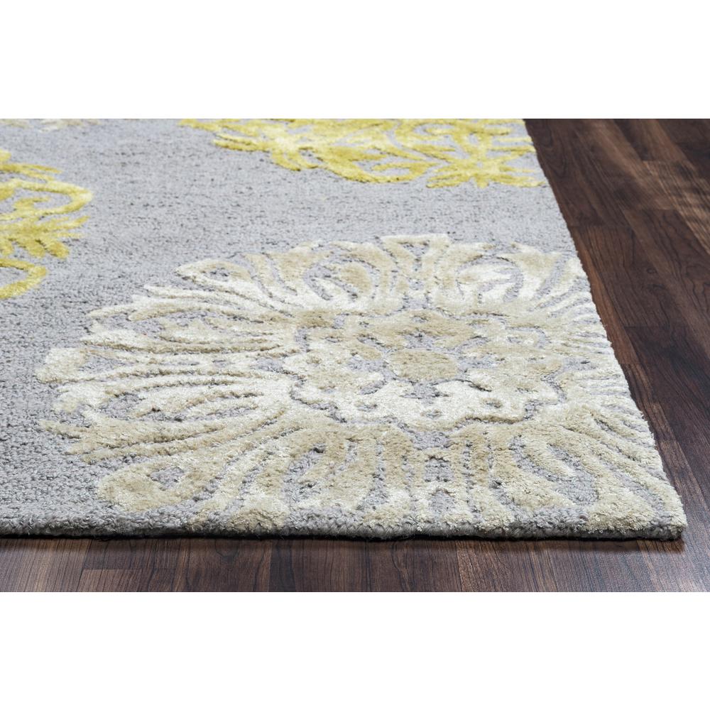 Milan Yellow 8' x 10' Hand-Tufted Rug- ML1009. Picture 2