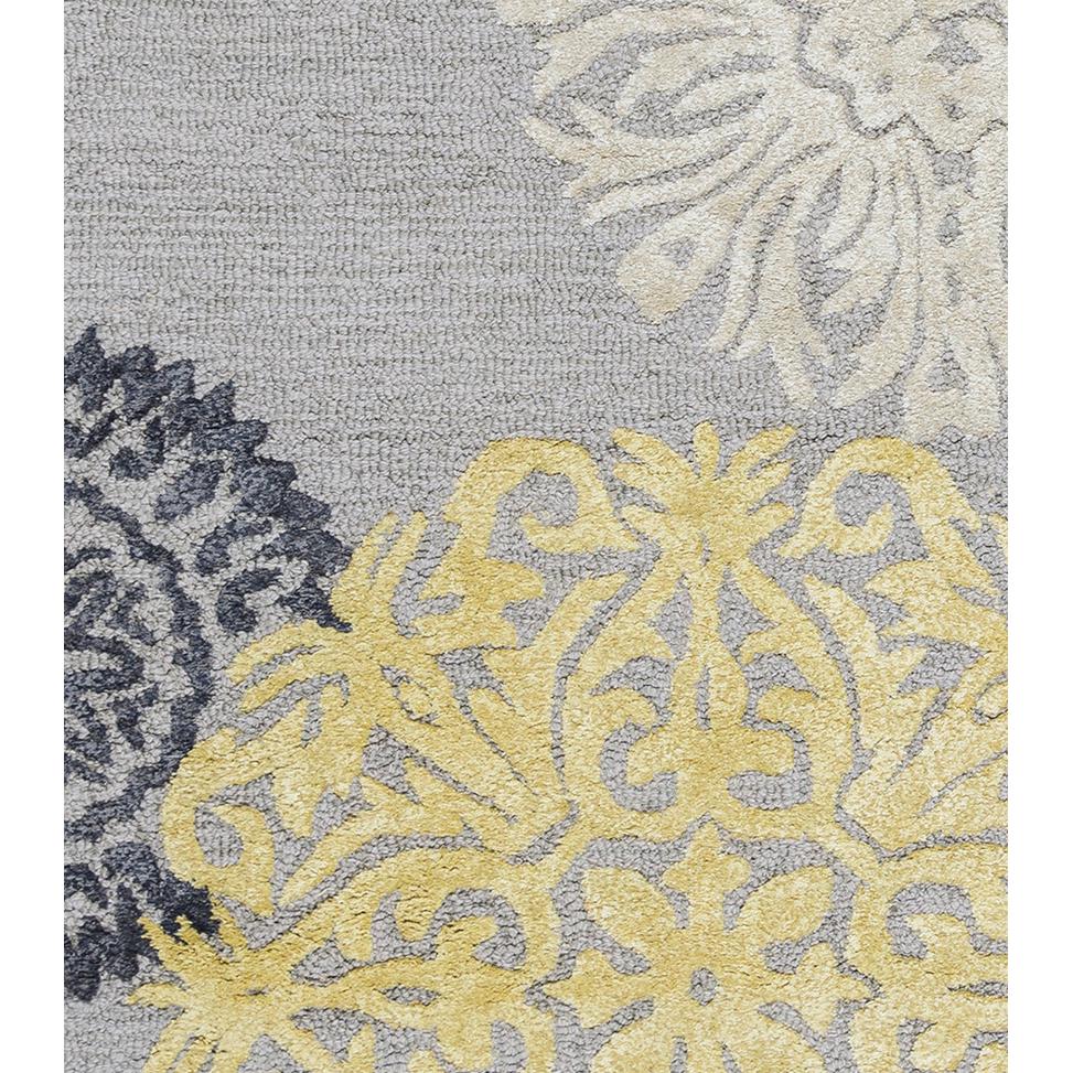 Milan Yellow 8' x 10' Hand-Tufted Rug- ML1009. Picture 3